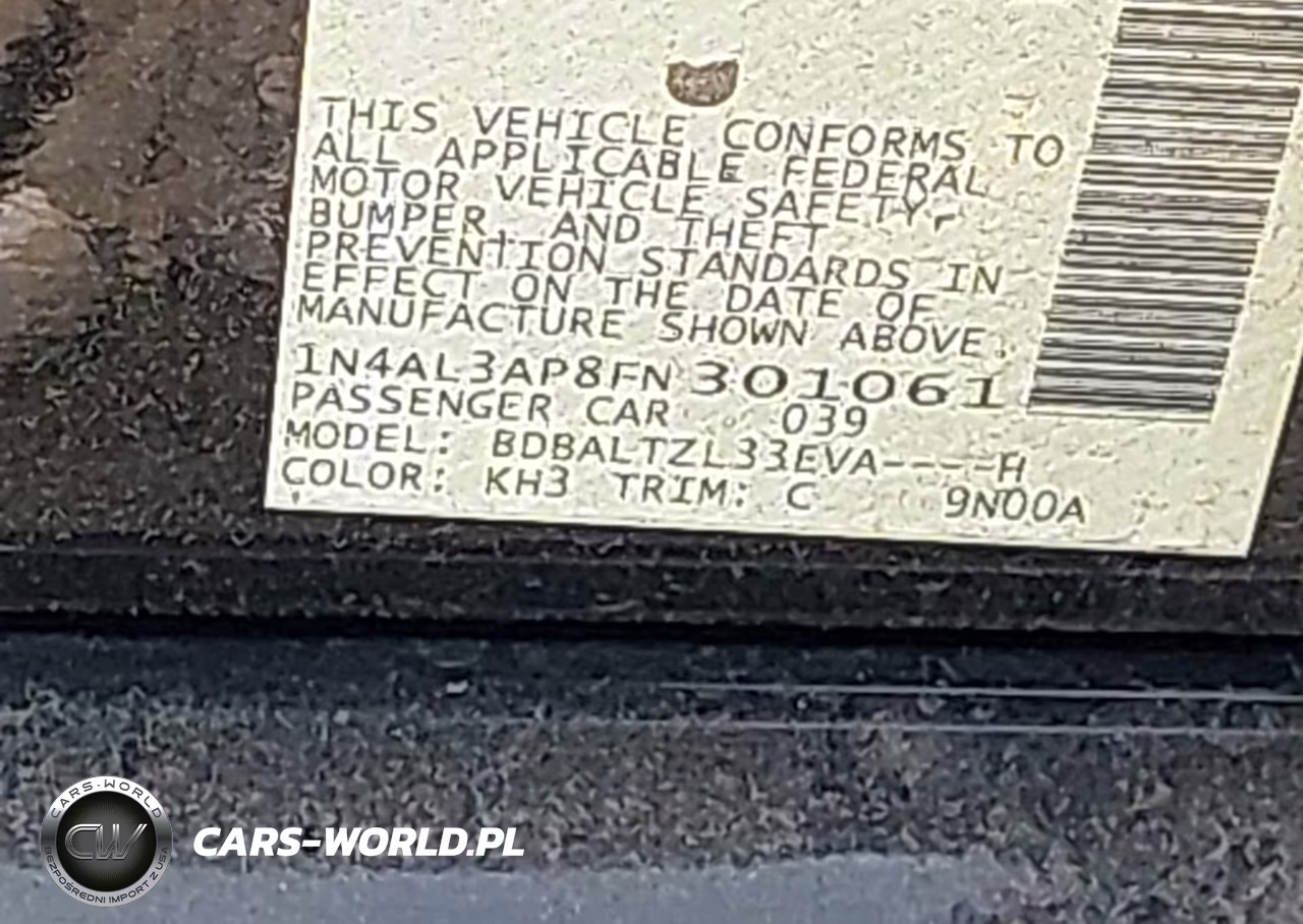 2015 Nissan Altima 2.5 Sl VIN:1N4AL3AP8FN301061 - 9