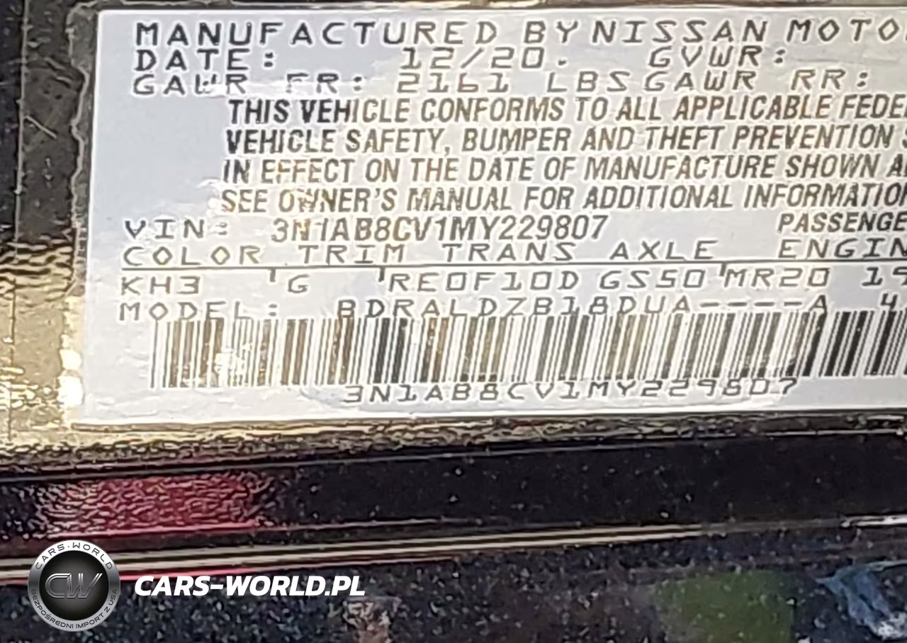 2021 Nissan Sentra Sv Xtronic Cvt VIN:3N1AB8CV1MY229807 - 9