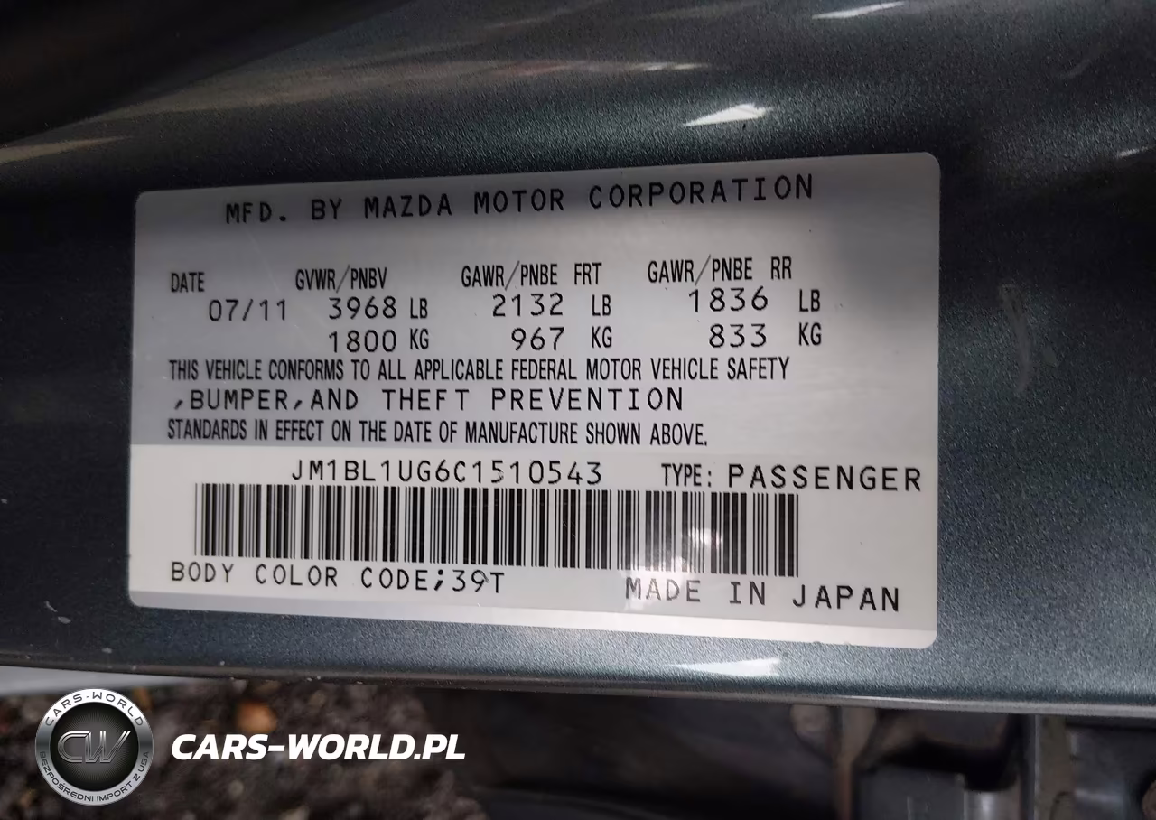 2012 Mazda Mazda3 I Sport VIN:JM1BL1UG6C1510543 - 9