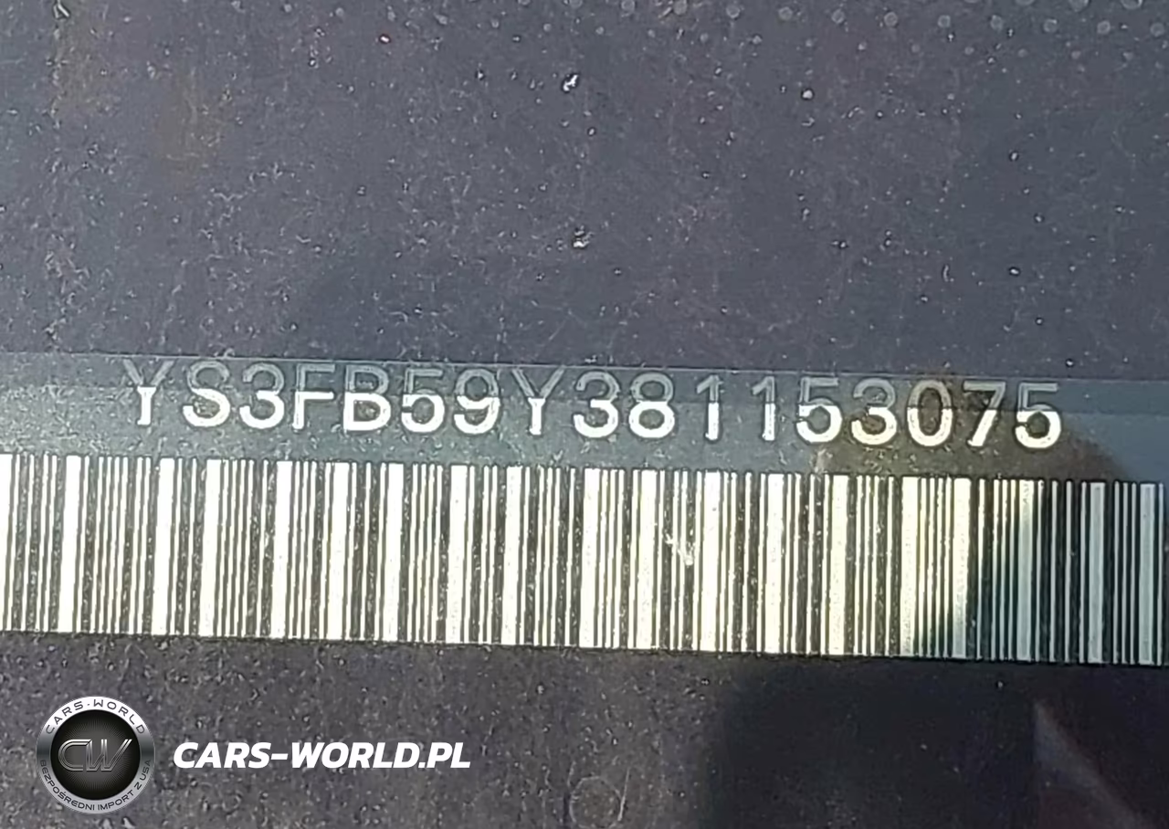2008 Saab 9-3 Sportcombi VIN:YS3FB59Y381153075 - 9