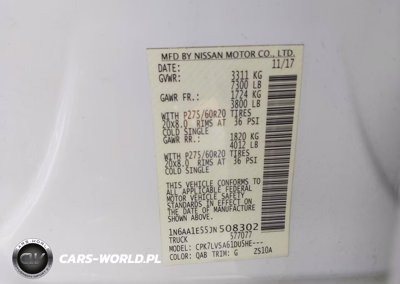 2018 Nissan Titan Sl VIN:1N6AA1E55JN508302 - 9