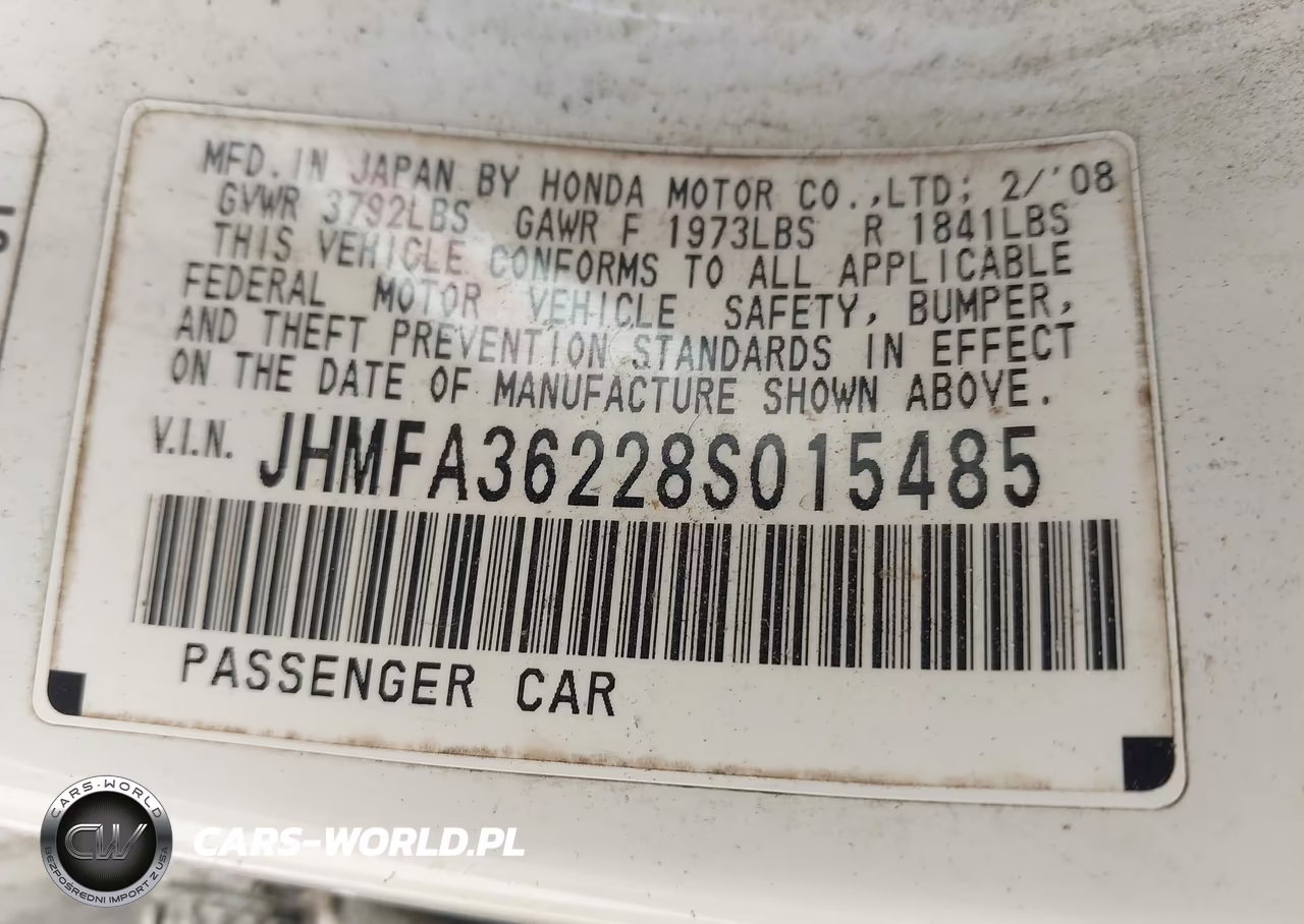2008 Honda Civic Hybrid VIN:JHMFA36228S015485 - 9