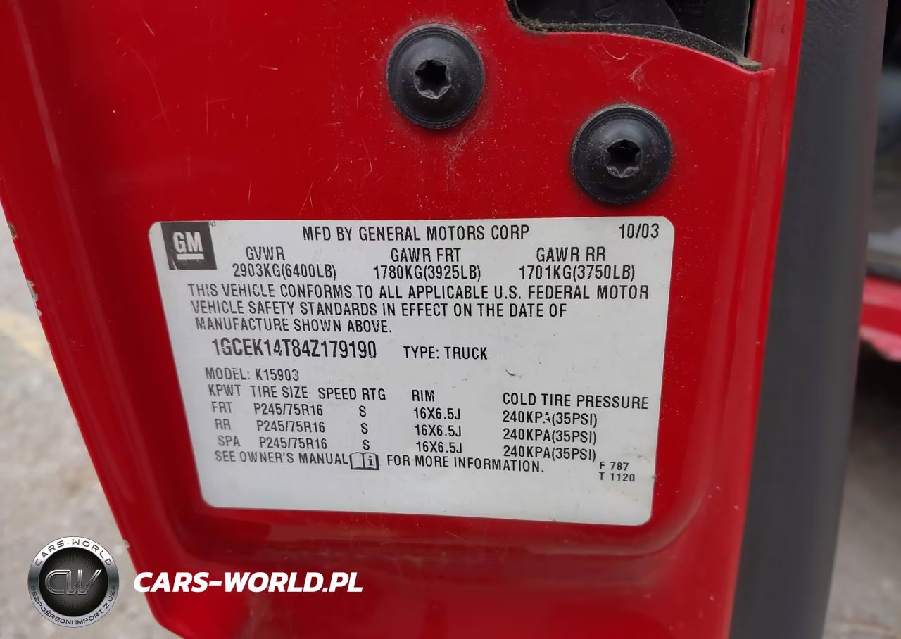 2004 Chevrolet Silverado 1500 Work Truck VIN:1GCEK14T84Z179190 - 9