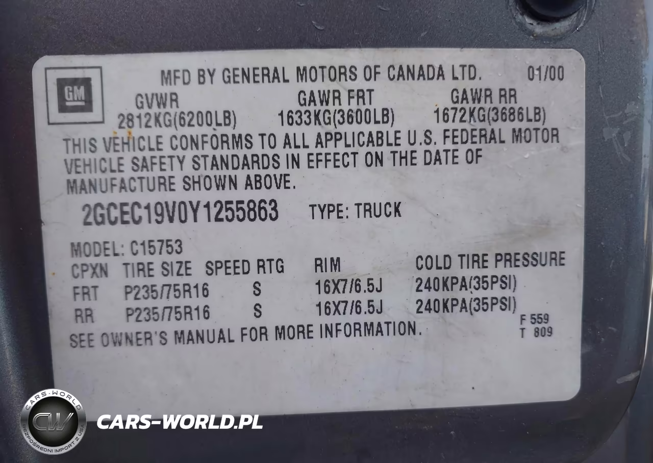 2000 Chevrolet Silverado 1500 Ls VIN:2GCEC19V0Y1255863 - 9