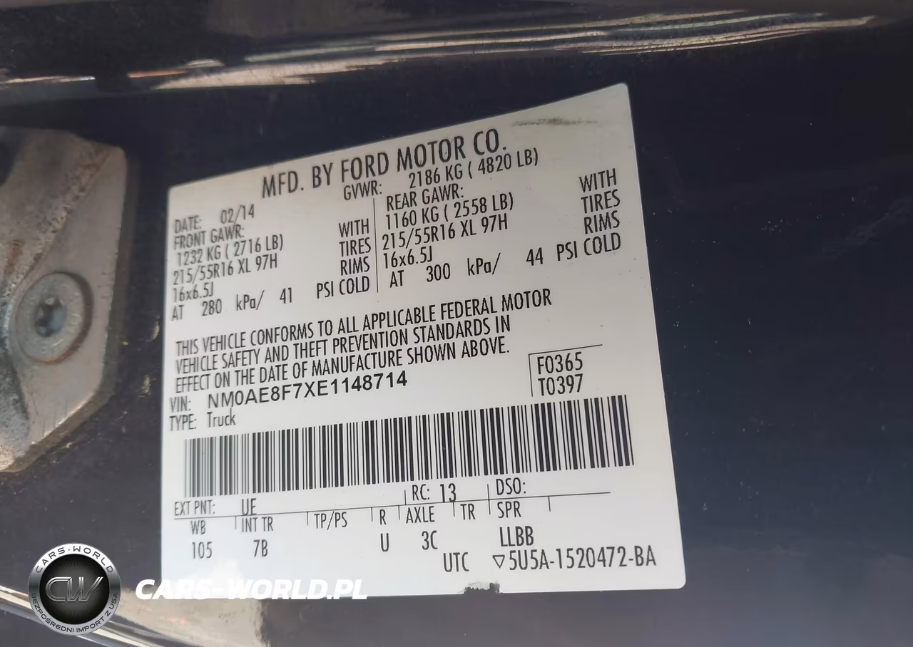 2014 Ford Transit Connect Xlt VIN:NM0AE8F7XE1148714 - 9