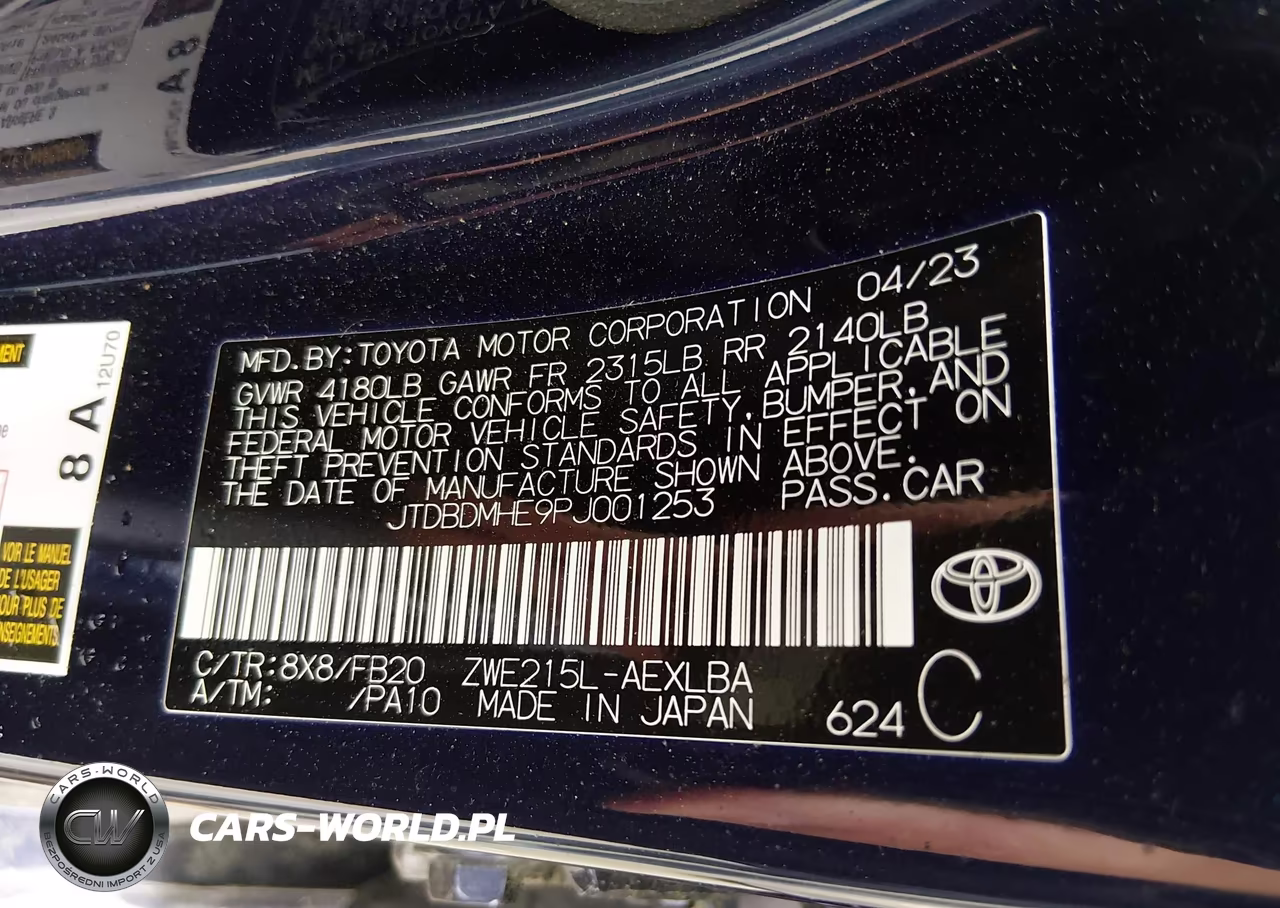2023 Toyota Corolla Hybrid Le VIN:JTDBDMHE9PJ001253 - 9