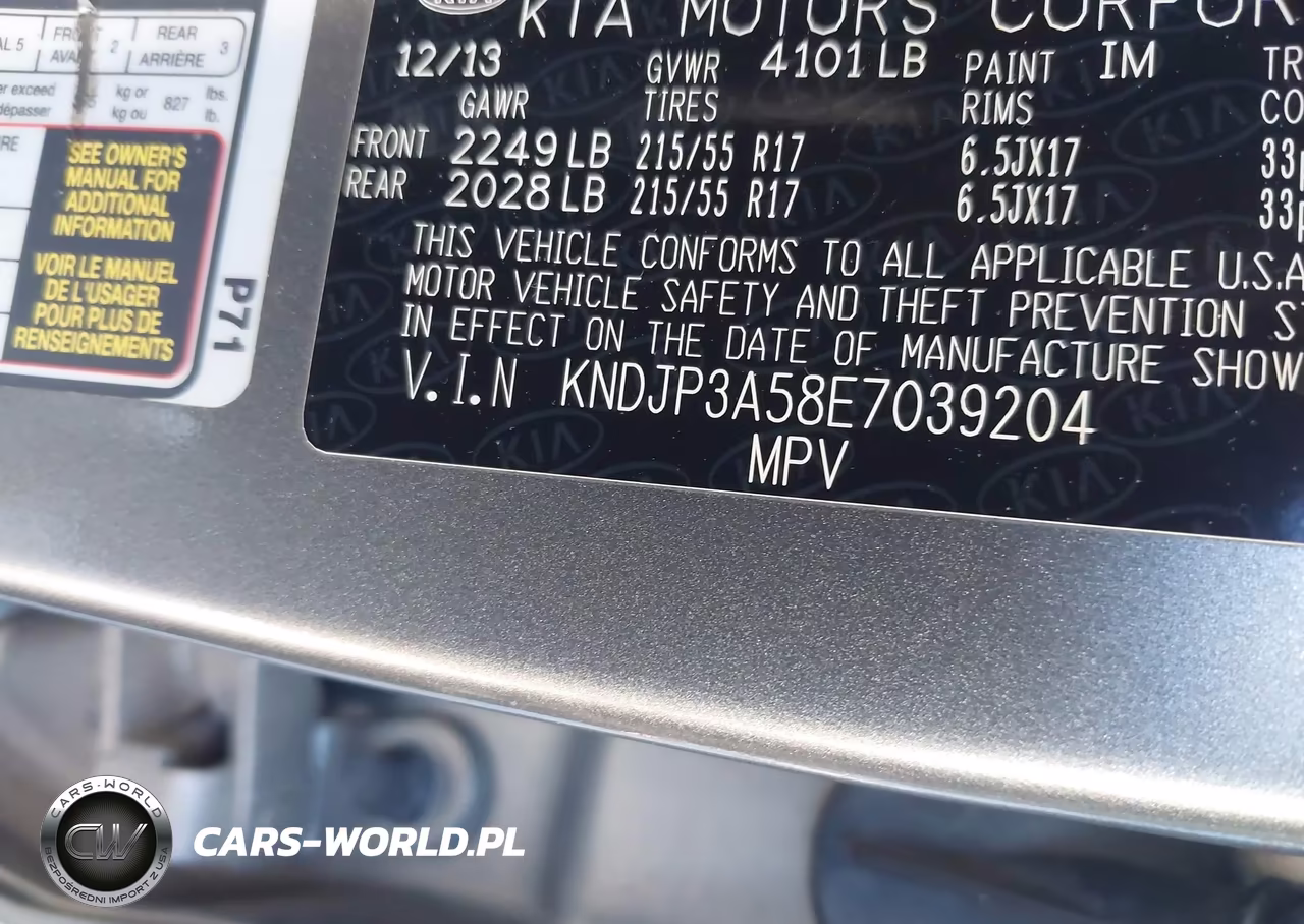 2014 Kia Soul + VIN:KNDJP3A58E7039204 - 9