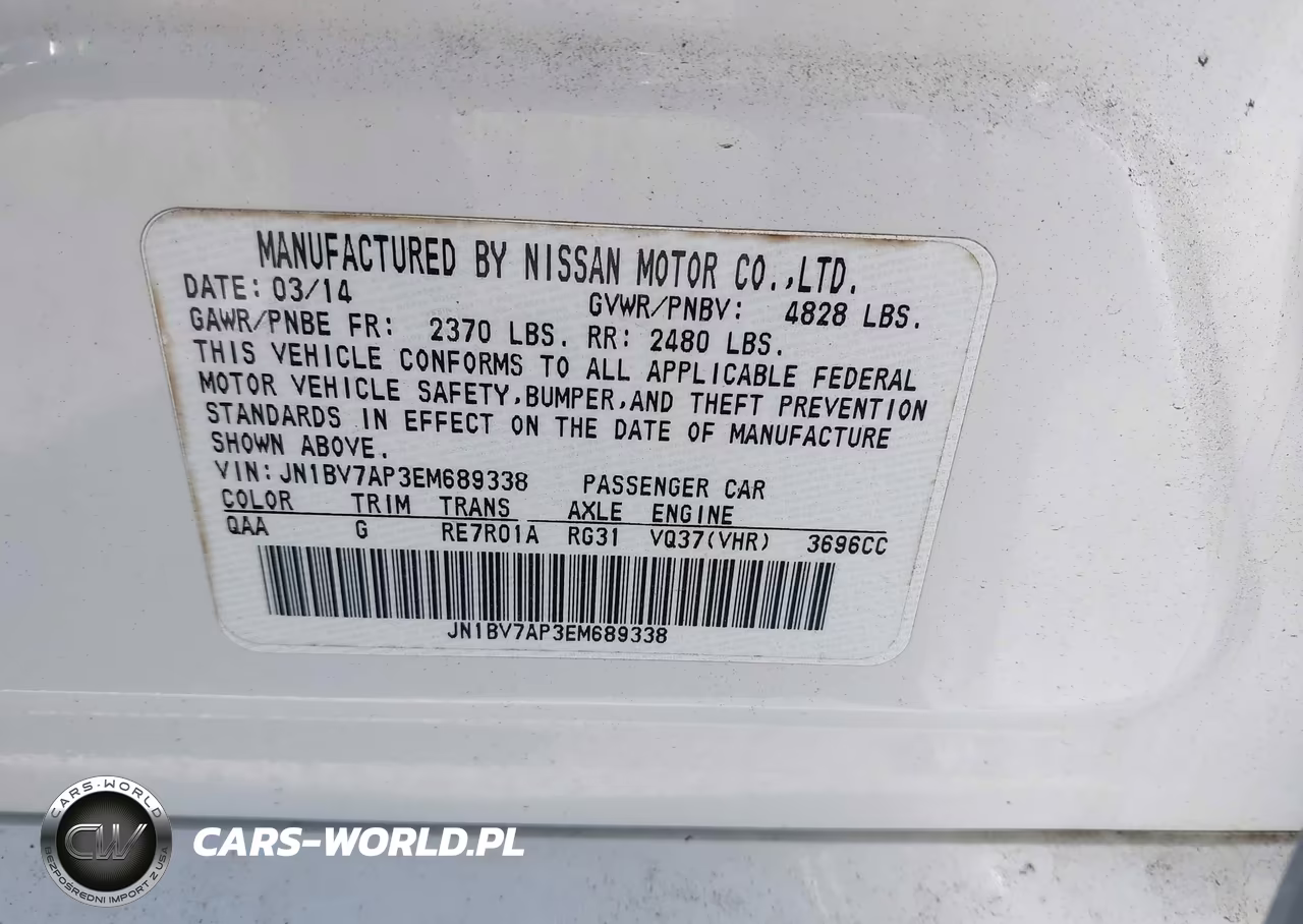 2014 Infiniti Q50 Premium VIN:JN1BV7AP3EM689338 - 9