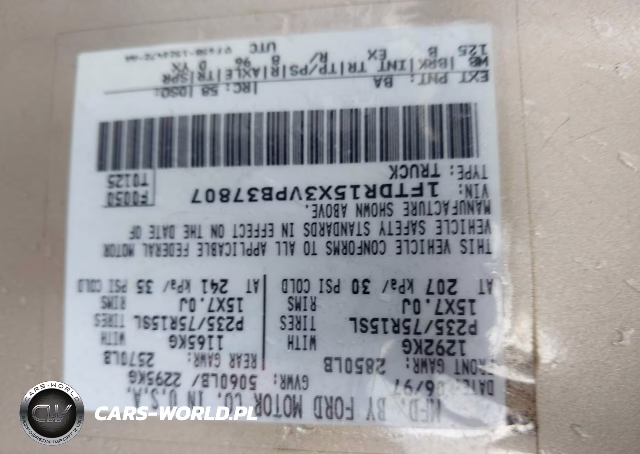 1997 Ford Ranger VIN:1FTDR15X3VPB37807 - 9