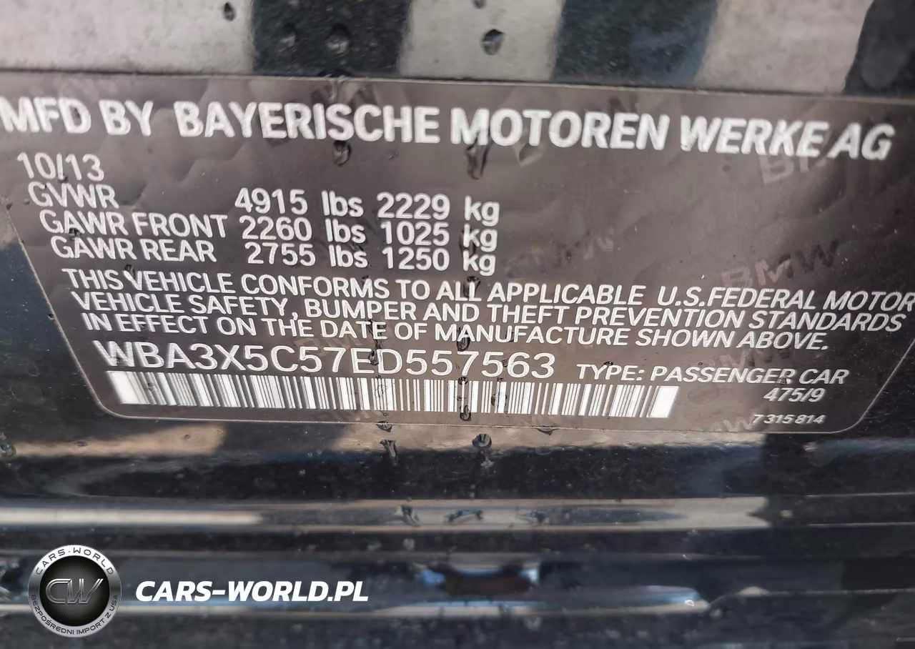 2014 BMW 328I Gran Turismo xDrive VIN:WBA3X5C57ED557563 - 9