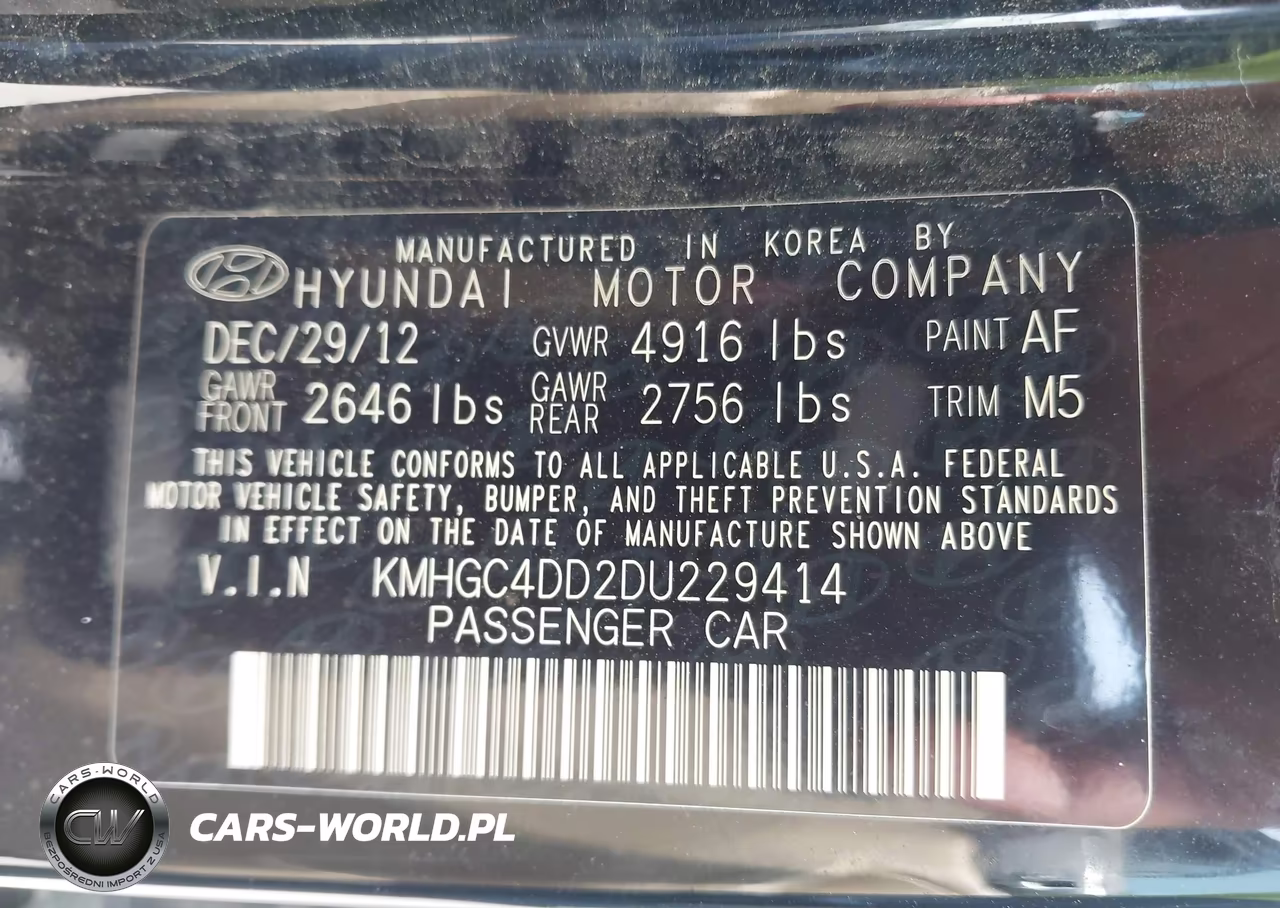 2013 Hyundai Genesis 3.8 VIN:KMHGC4DD2DU229414 - 9