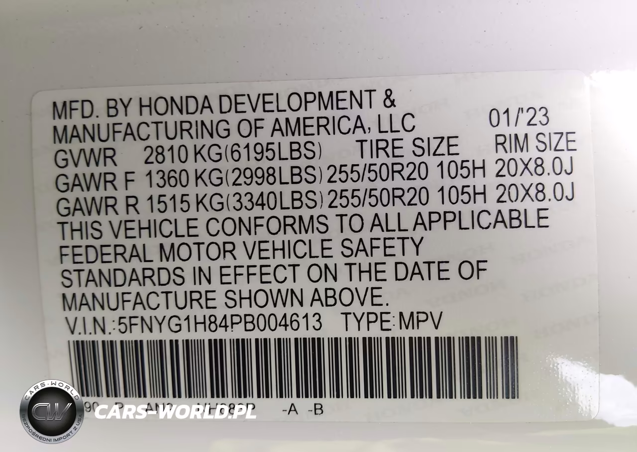 2023 Honda Pilot Awd Elite VIN:5FNYG1H84PB004613 - 9