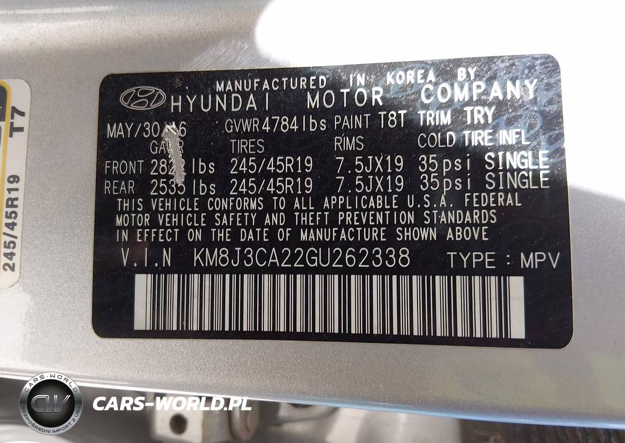 2016 Hyundai Tucson Limited VIN:KM8J3CA22GU262338 - 9