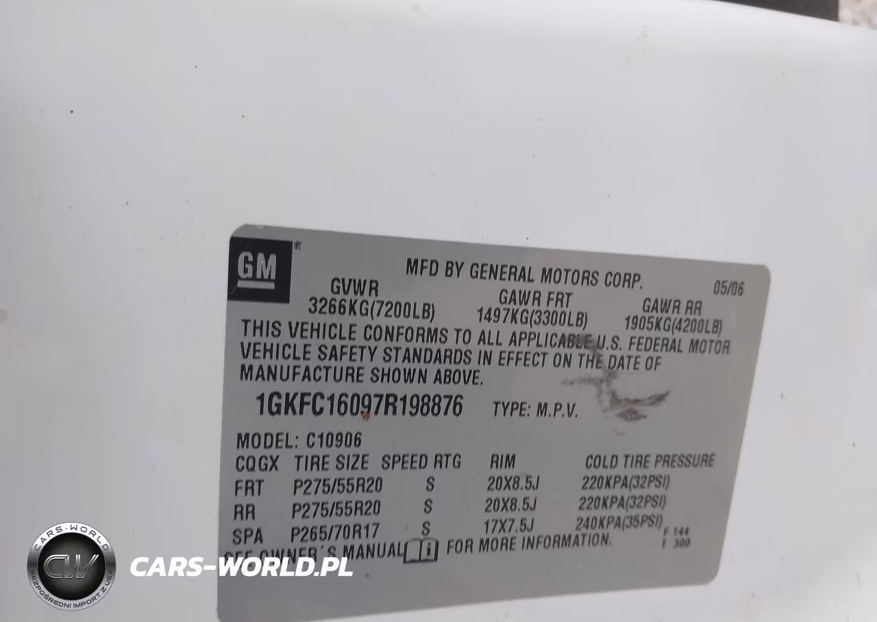 2007 GMC Yukon Xl 1500 Slt VIN:1GKFC16097R198876 - 9