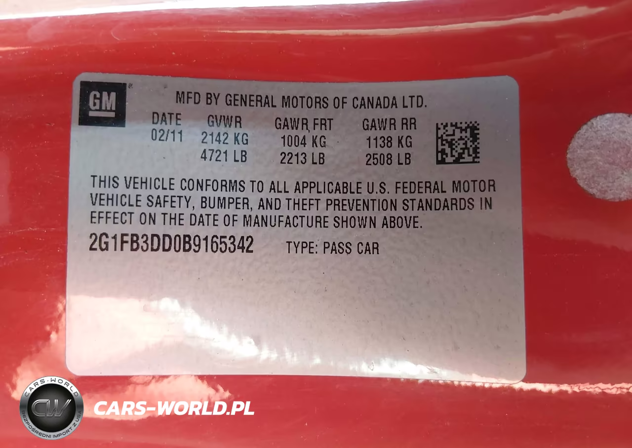 2011 Chevrolet Camaro 1Lt VIN:2G1FB3DD0B9165342 - 9