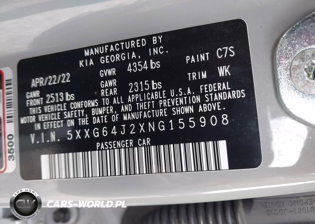 2022 Kia K5 Gt-Line VIN:5XXG64J2XNG155908 - 9