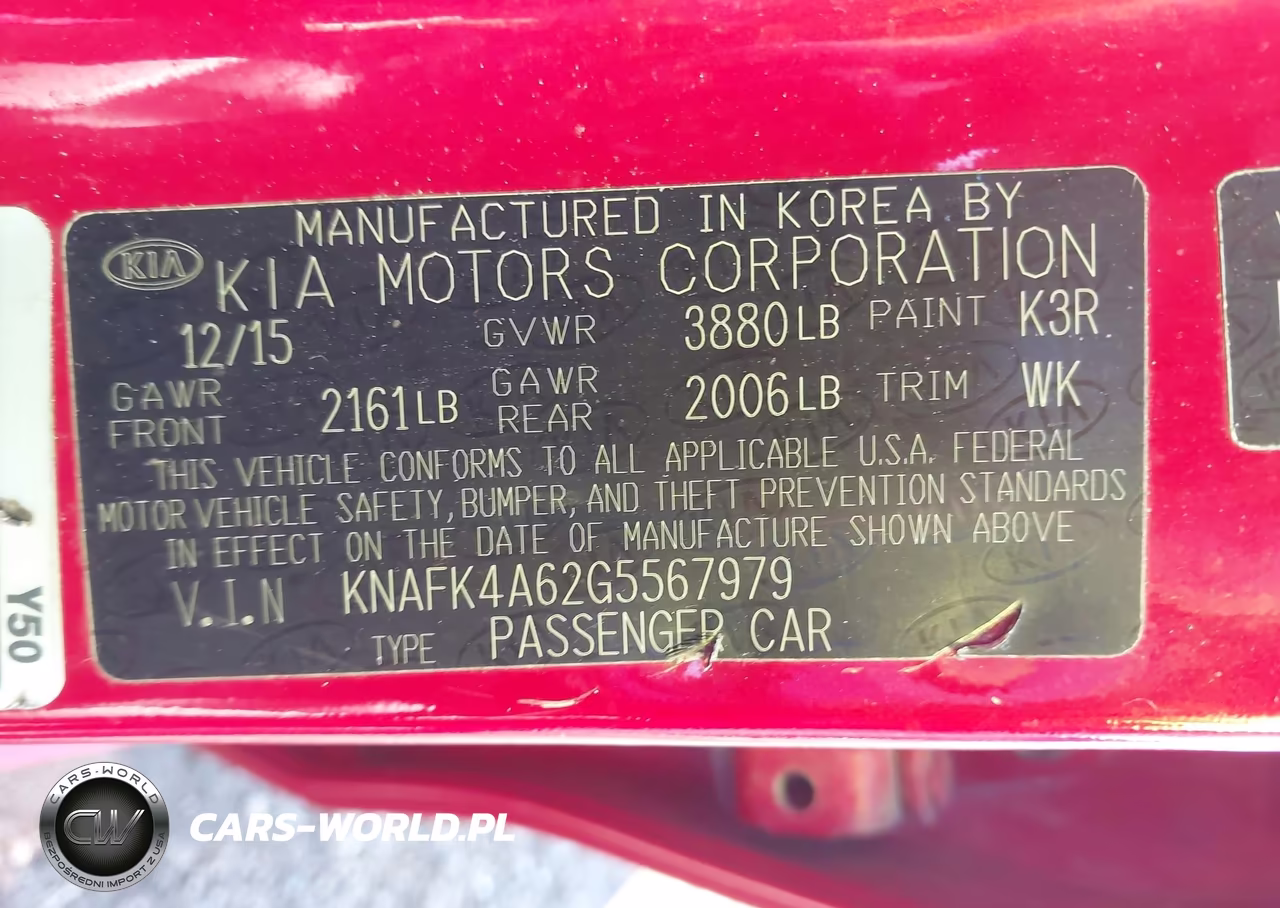 2016 Kia Forte Lx VIN:KNAFK4A62G5567979 - 9