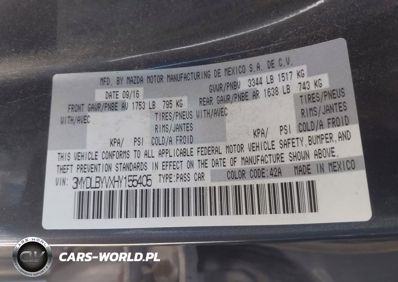 2017 Toyota Yaris Ia VIN:3MYDLBYVXHY155405 - 9
