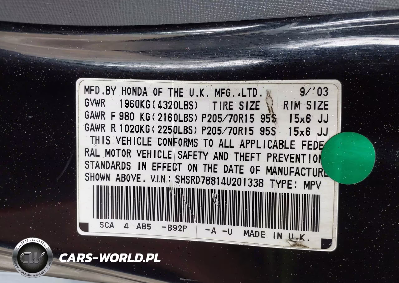 2004 Honda Cr-V Ex VIN:SHSRD78814U201338 - 9