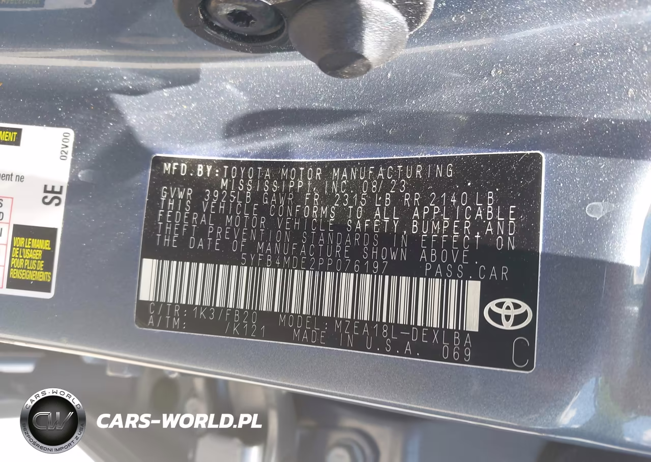 2023 Toyota Corolla Le VIN:5YFB4MDE2PP076197 - 9