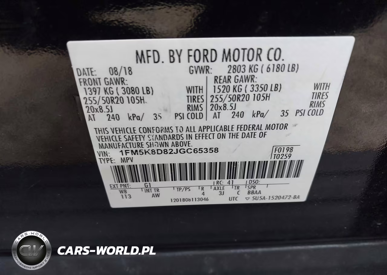 2018 Ford Explorer Xlt VIN:1FM5K8D82JGC65358 - 9