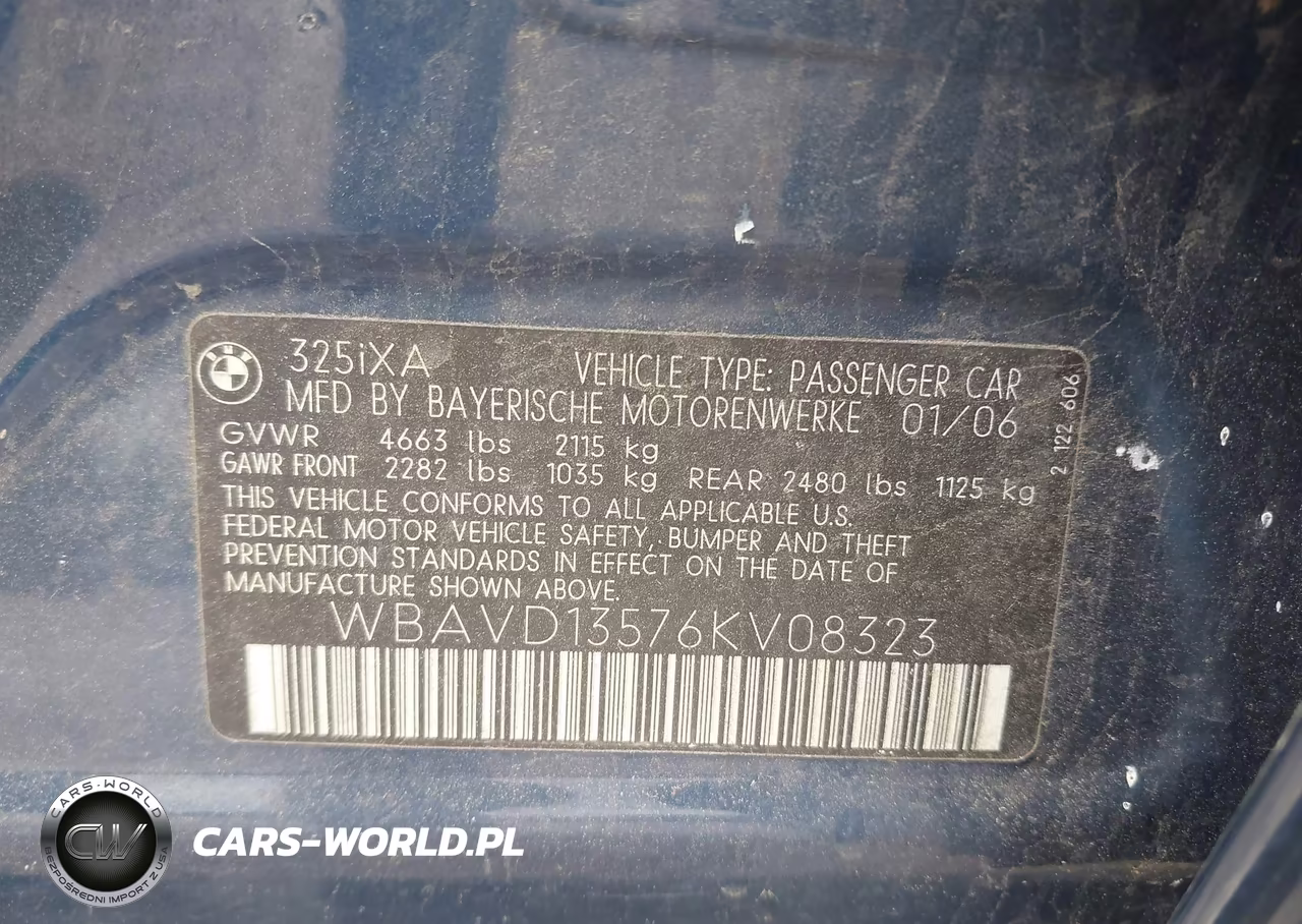 2006 BMW 325Xi VIN:WBAVD13576KV08323 - 9