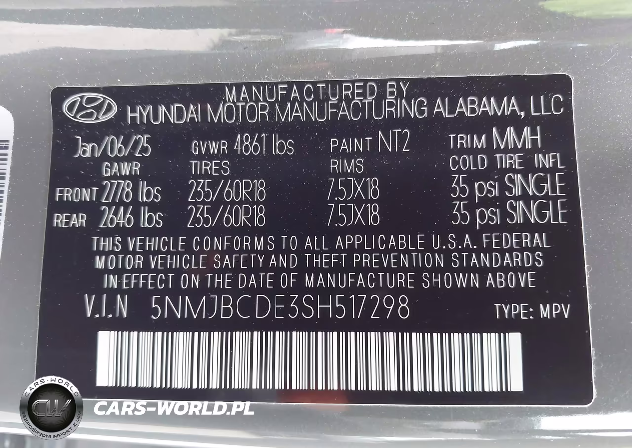 2025 Hyundai Tucson Sel VIN:5NMJBCDE3SH517298 - 9