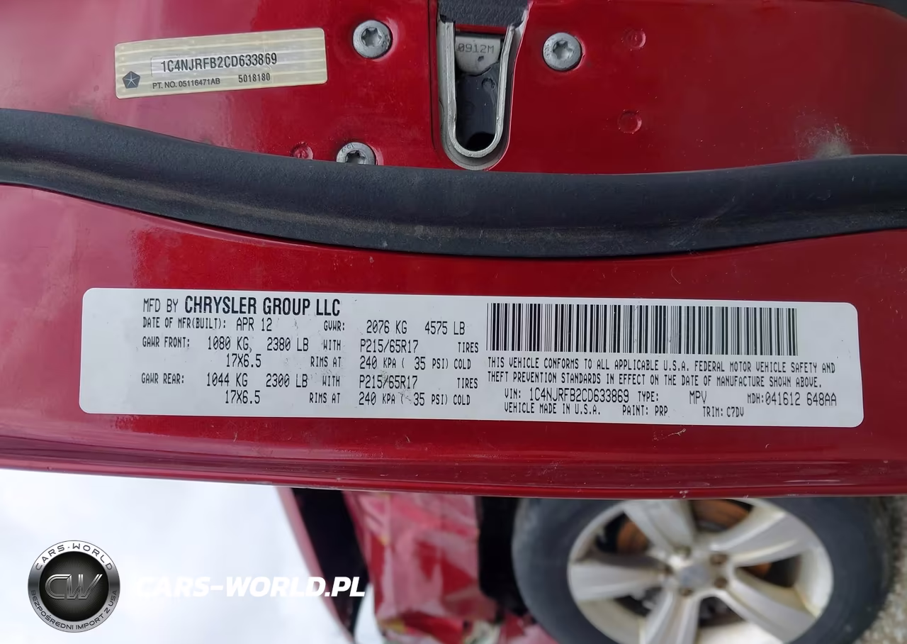 2012 Jeep Patriot Latitude VIN:1C4NJRFB2CD633869 - 9