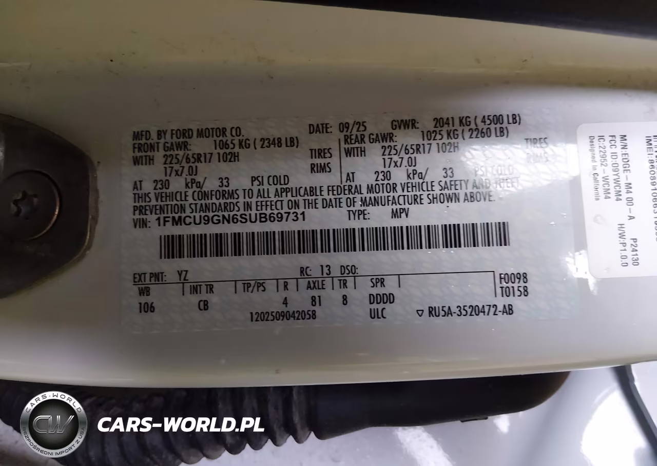 2025 Ford Escape Active VIN:1FMCU9GN6SUB69731 - 9