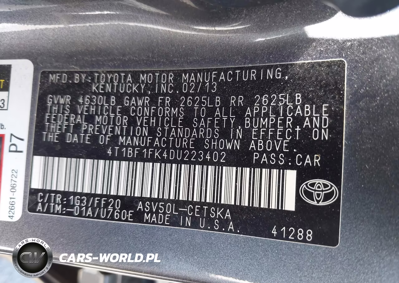 2013 Toyota Camry Se VIN:4T1BF1FK4DU223402 - 9