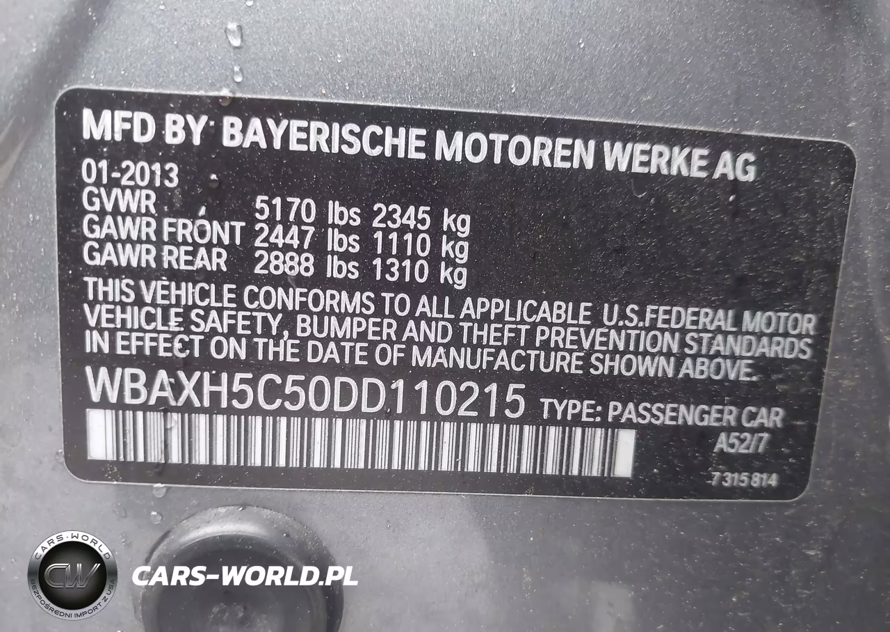 2013 BMW 528I xDrive VIN:WBAXH5C50DD110215 - 9
