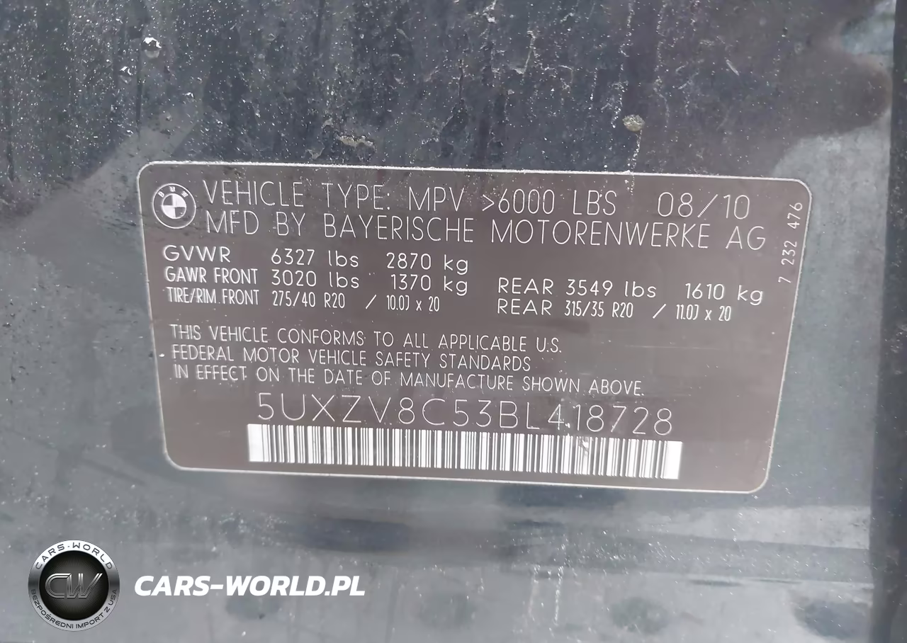 2011 BMW X5 xDrive50I VIN:5UXZV8C53BL418728 - 9