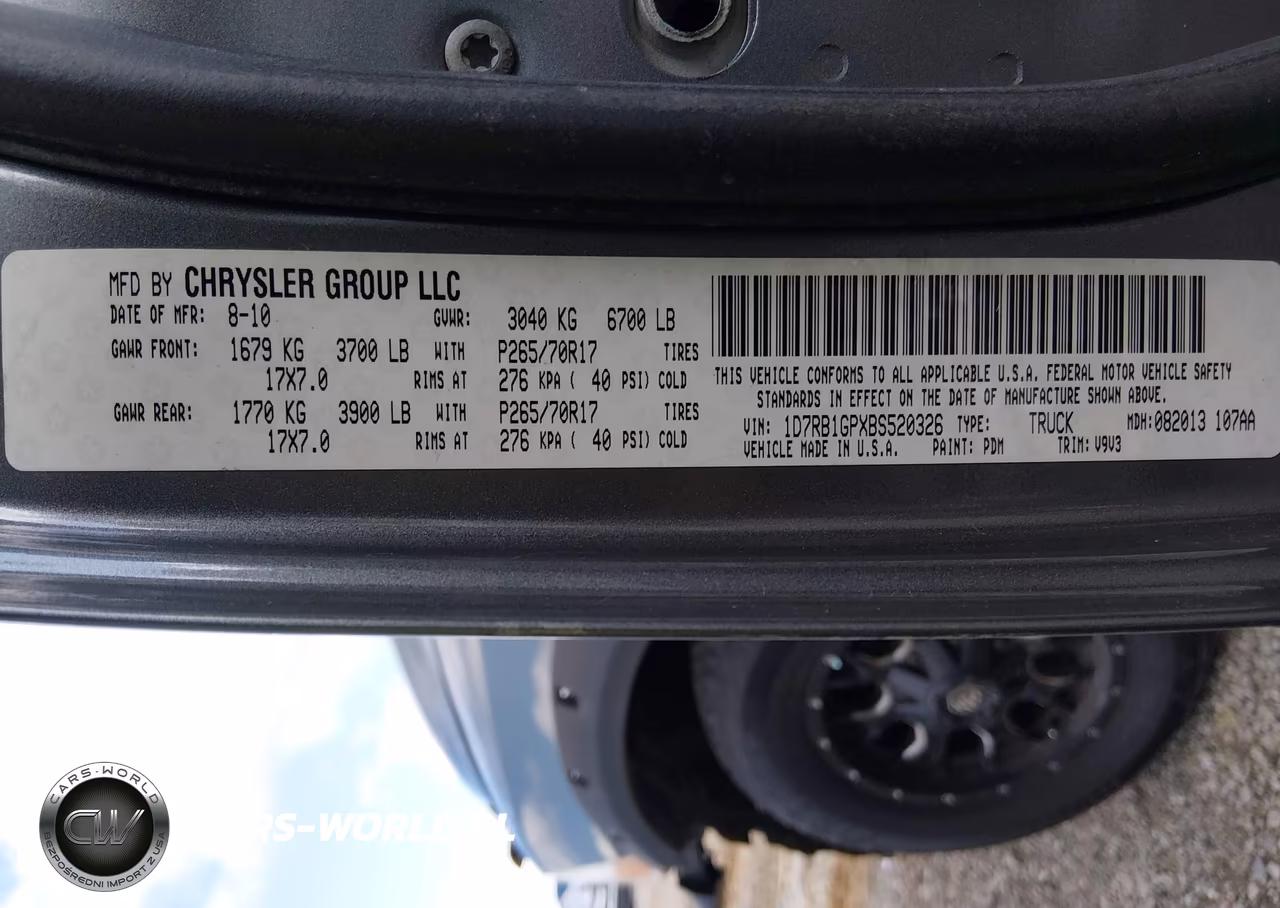 2011 Ram Ram 1500 Slt VIN:1D7RB1GPXBS520326 - 9