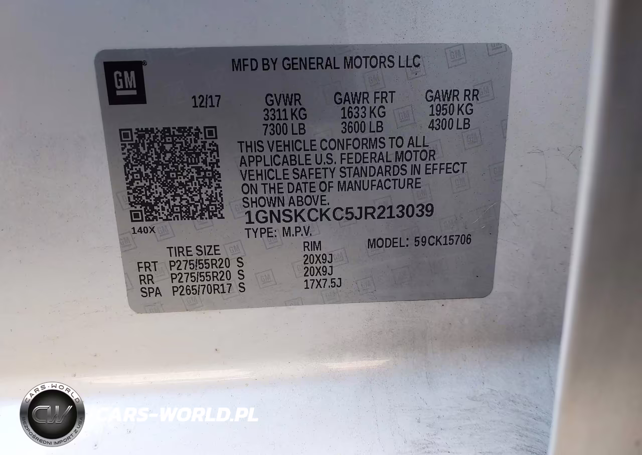 2018 Chevrolet Tahoe Premier VIN:1GNSKCKC5JR213039 - 9
