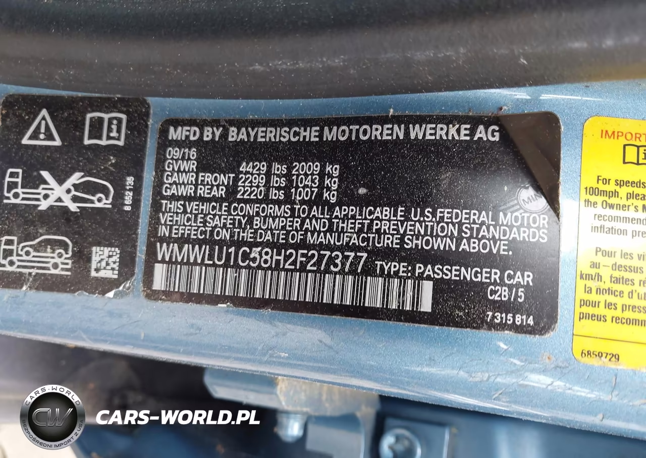 2017 Mini Clubman Cooper VIN:WMWLU1C58H2F27377 - 9