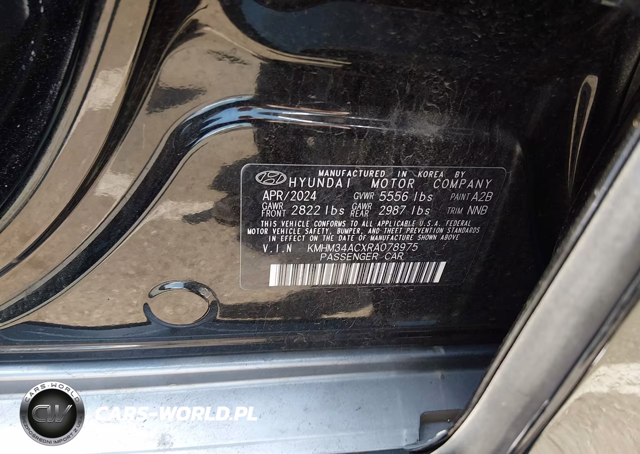 2024 Hyundai Ioniq 6 Sel VIN:KMHM34ACXRA078975 - 9