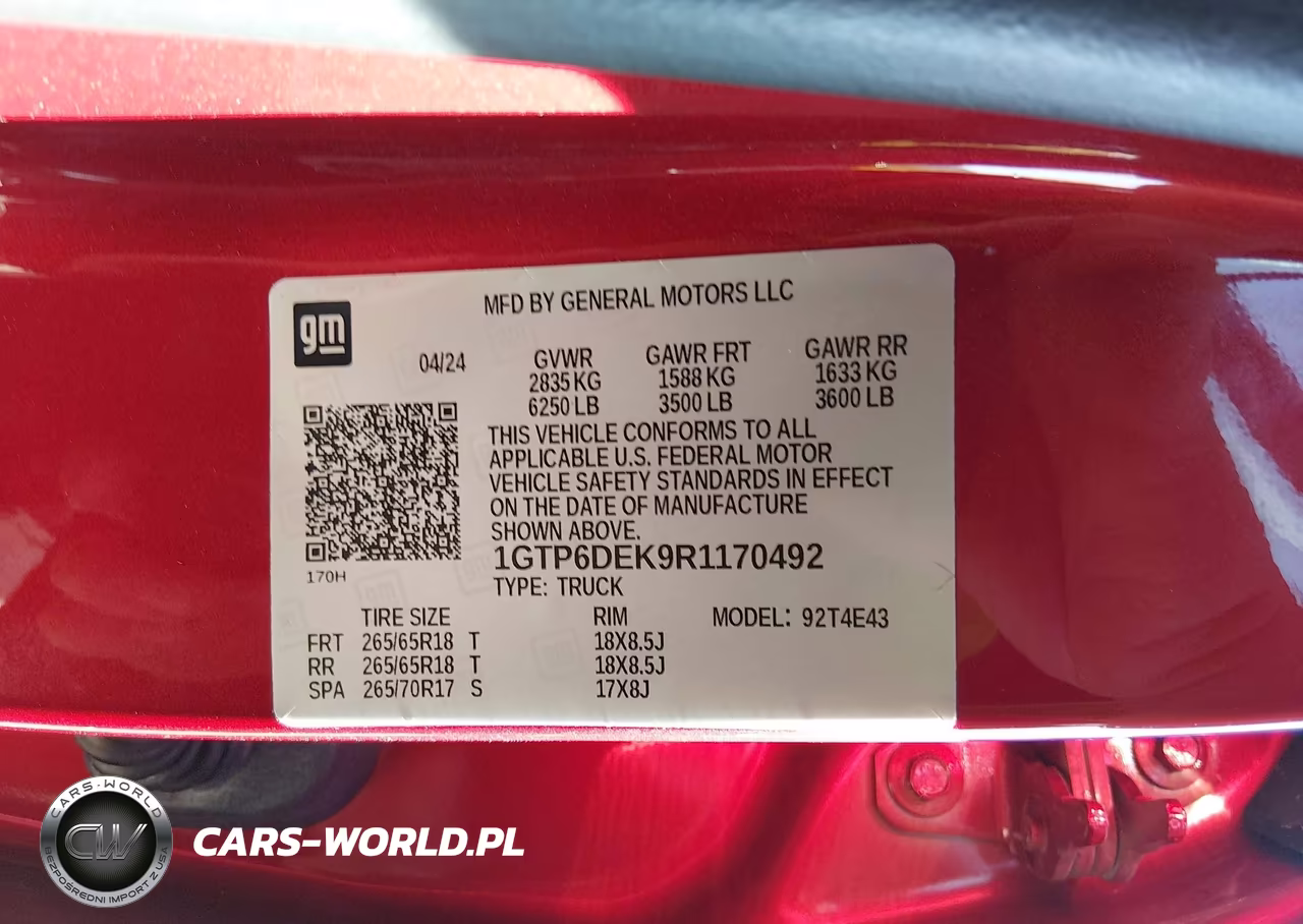 2024 GMC Canyon 4Wd At4 VIN:1GTP6DEK9R1170492 - 9