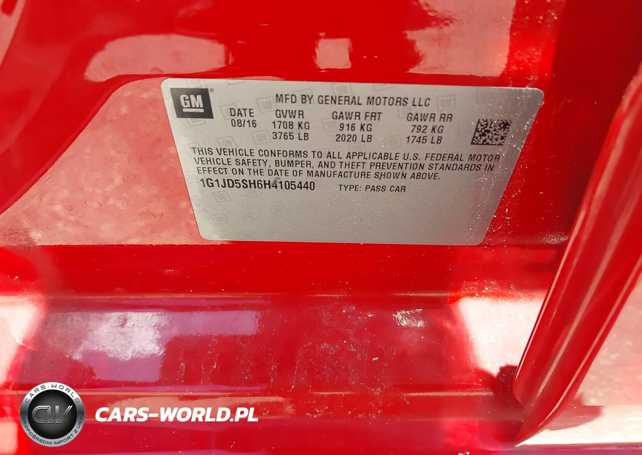 2017 Chevrolet Sonic Lt Auto VIN:1G1JD5SH6H4105440 - 9
