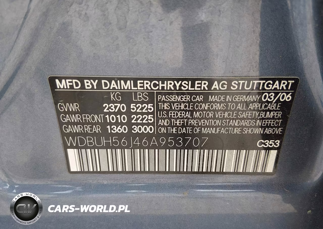2006 Mercedes-Benz E 350 VIN:WDBUH56J46A953707 - 9