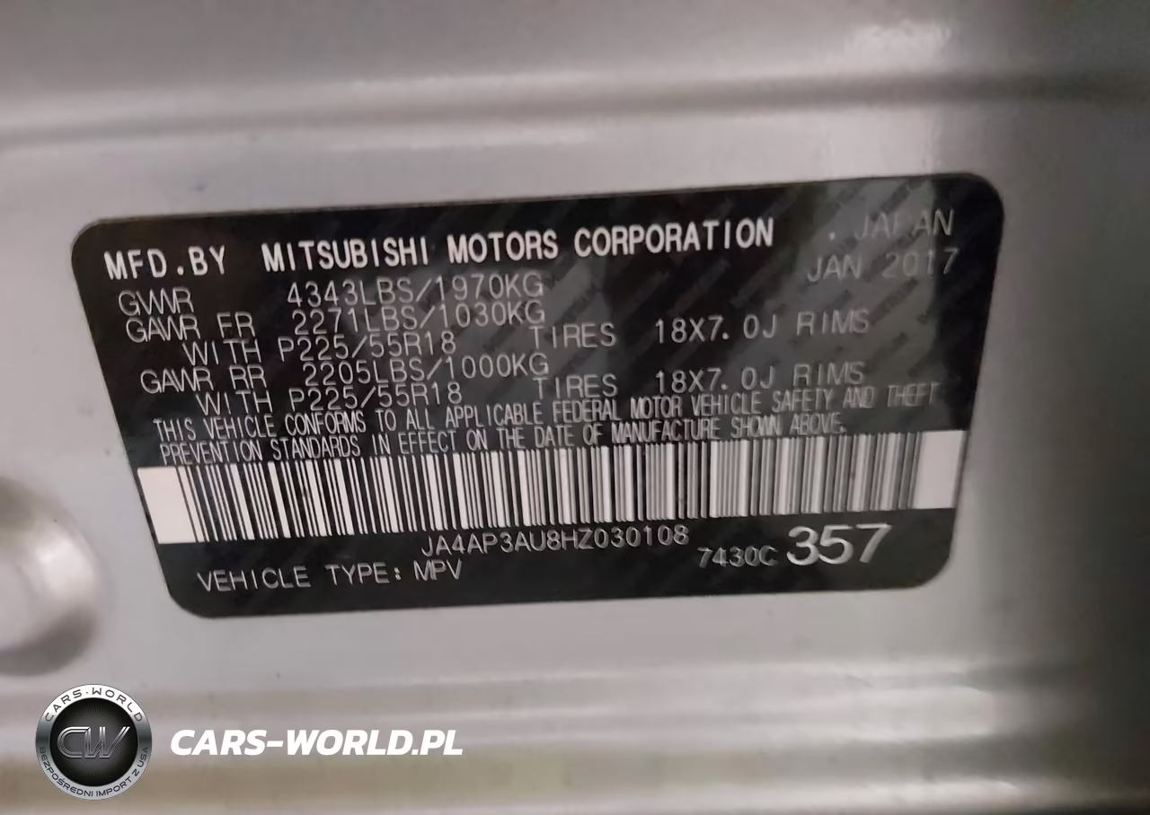 2017 Mitsubishi Outlander Sport 2.0 Es-2.0 Le VIN:JA4AP3AU8HZ030108 - 9