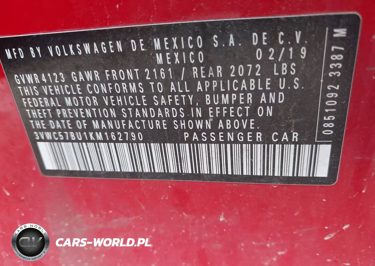 2019 Volkswagen Jetta 1.4T R-Line-1.4T S-1.4T Se VIN:3VWC57BU1KM162790 - 9