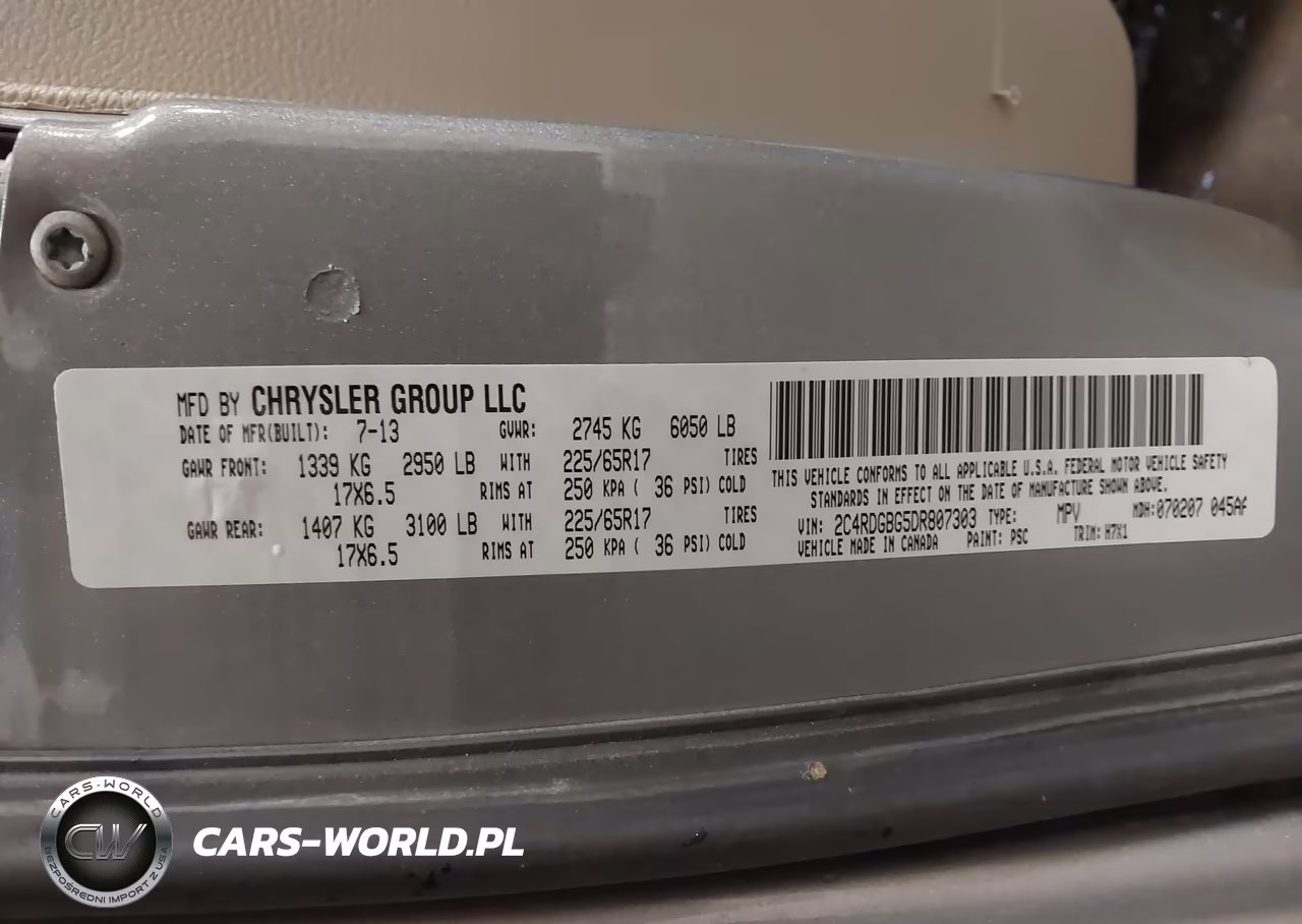 2013 Dodge Grand Caravan Se VIN:2C4RDGBG5DR807303 - 9