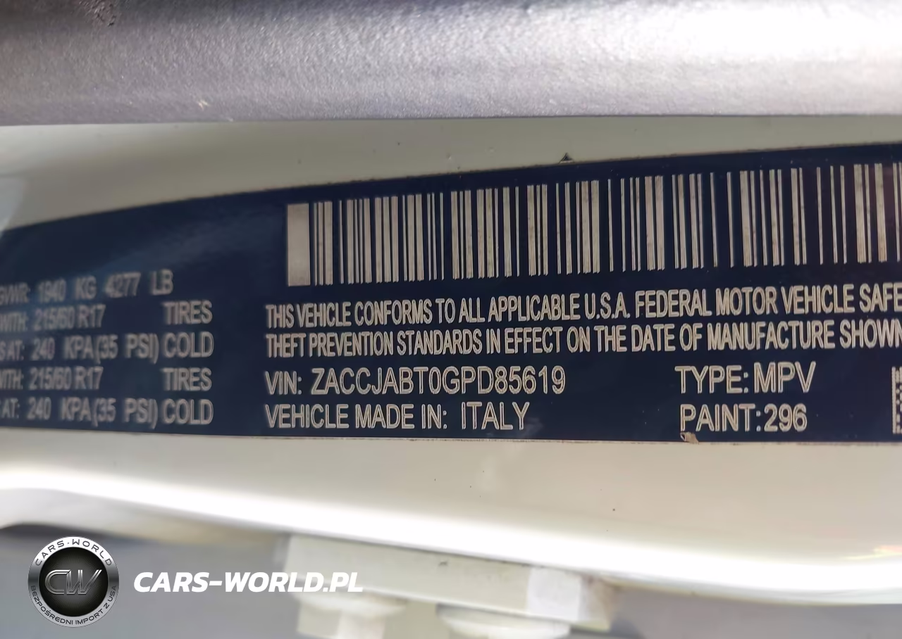 2016 Jeep Renegade Latitude VIN:ZACCJABT0GPD85619 - 9