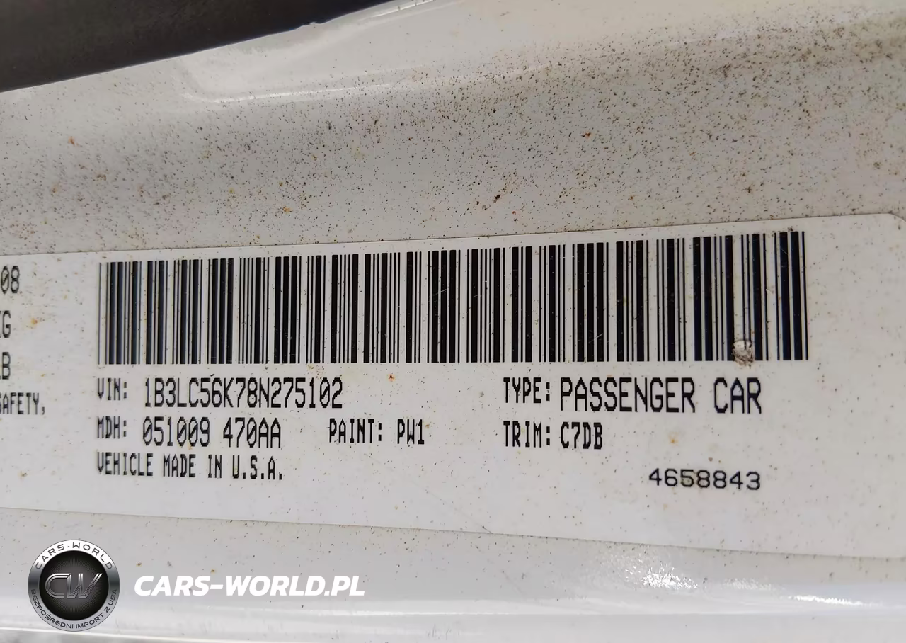 2008 Dodge Avenger Sxt VIN:1B3LC56K78N275102 - 9