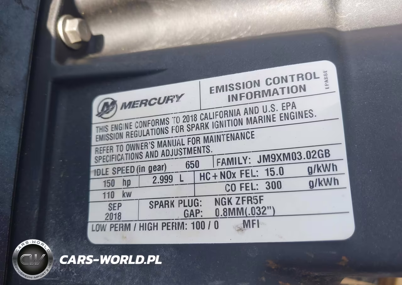 2019 Mercury Motor VIN:0000000002B606114 - 9