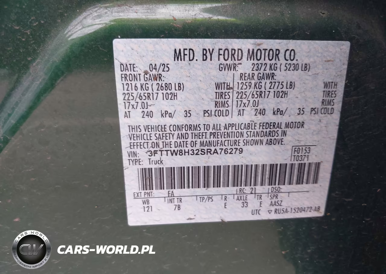 2025 Ford Maverick Xlt VIN:3FTTW8H32SRA76279 - 9