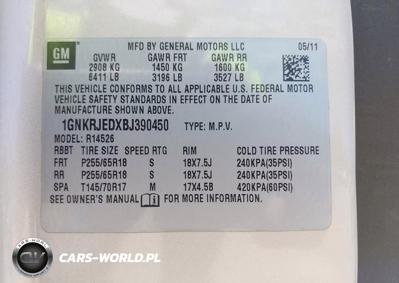 2011 Chevrolet Traverse Lt W-2Lt VIN:1GNKRJEDXBJ390450 - 9