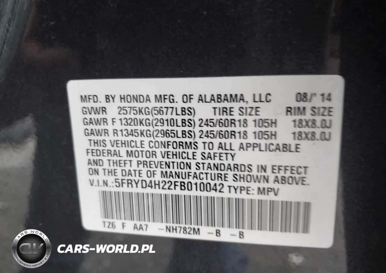 2015 Acura Mdx VIN:5FRYD4H22FB010042 - 9