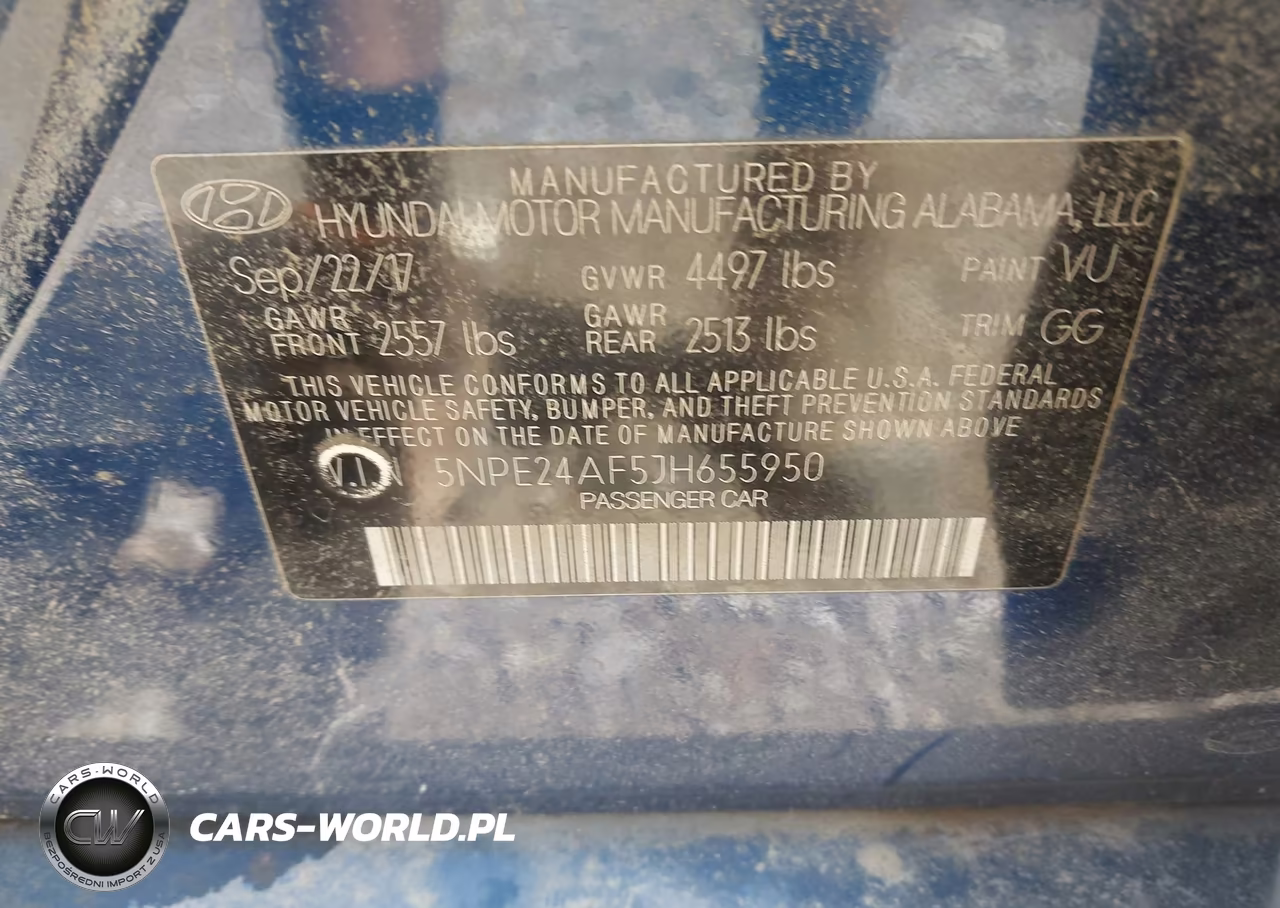 2018 Hyundai Sonata Se VIN:5NPE24AF5JH655950 - 9