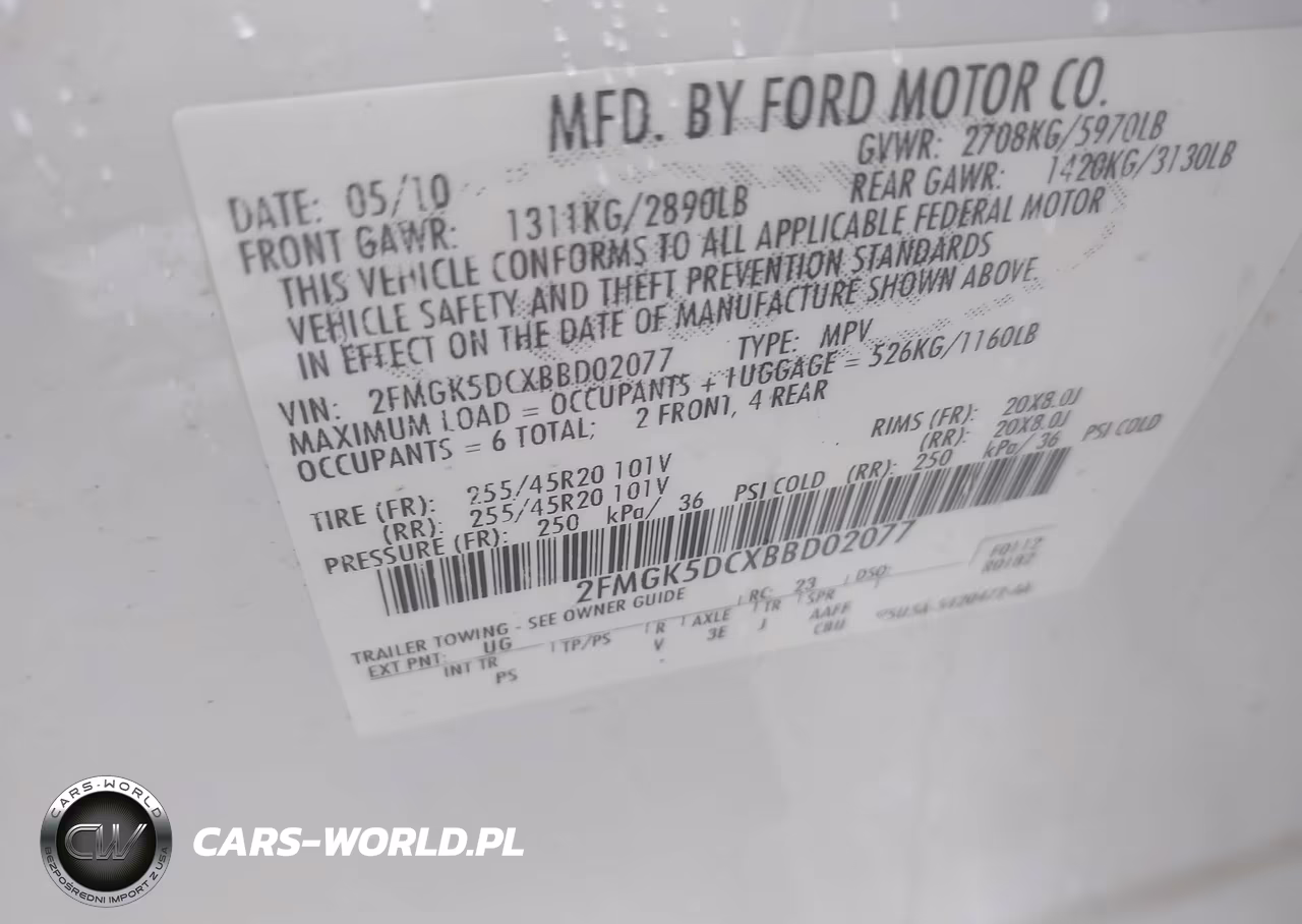 2011 Ford Flex Limited VIN:2FMGK5DCXBBD02077 - 9